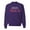 Purple, variant on Normal Isn't Coming Back Jesus Is Inspirational/Christian Unisex Crewneck Graphic Sweatshirt, Heather Black, Medium