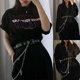 thumbnail image 5 of Cadena de cintura para pantalones vaqueros de estilo gótico punk para mujer con colgante de cruz de metal y mariposa, estilo Harajuku, hip hop, para pantalones de calle, cinturón, collar, joyería, 5 of 5