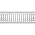 thumbnail image 5 of Ekena Millwork 38"H x 10'L Fiberthane Arcadian Unassembled Balustrade Railing Kit, Style G (7 3/8" On-Center Spacing to Pass 4" Sphere Code), 5 of 6