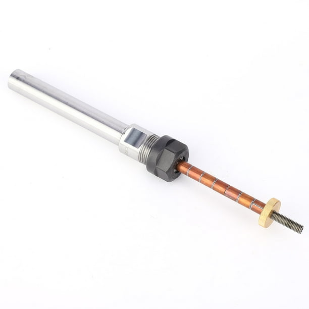 Wood Turning Mandrel 6mm Mandrel Diameter Turning Mandrel 40Cr Steel Material Mandrel Rod With A Bushing For Industrial Taper Shank Straight Shank