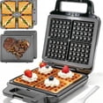 thumbnail image 5 of Waffle Maker with Removable Plates, Large Waffle Iron, 3 in 1 Panini Grill Press Breakfast Sandwich Maker, Electric Griddle, Grilled Cheese Maker, Breakfast Station, 5 of 5