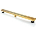 thumbnail image 5 of BOANN  304 Stainless Steel Rectangular Linear Shower Floor Drain in Gold 40" - Nickel, 5 of 5