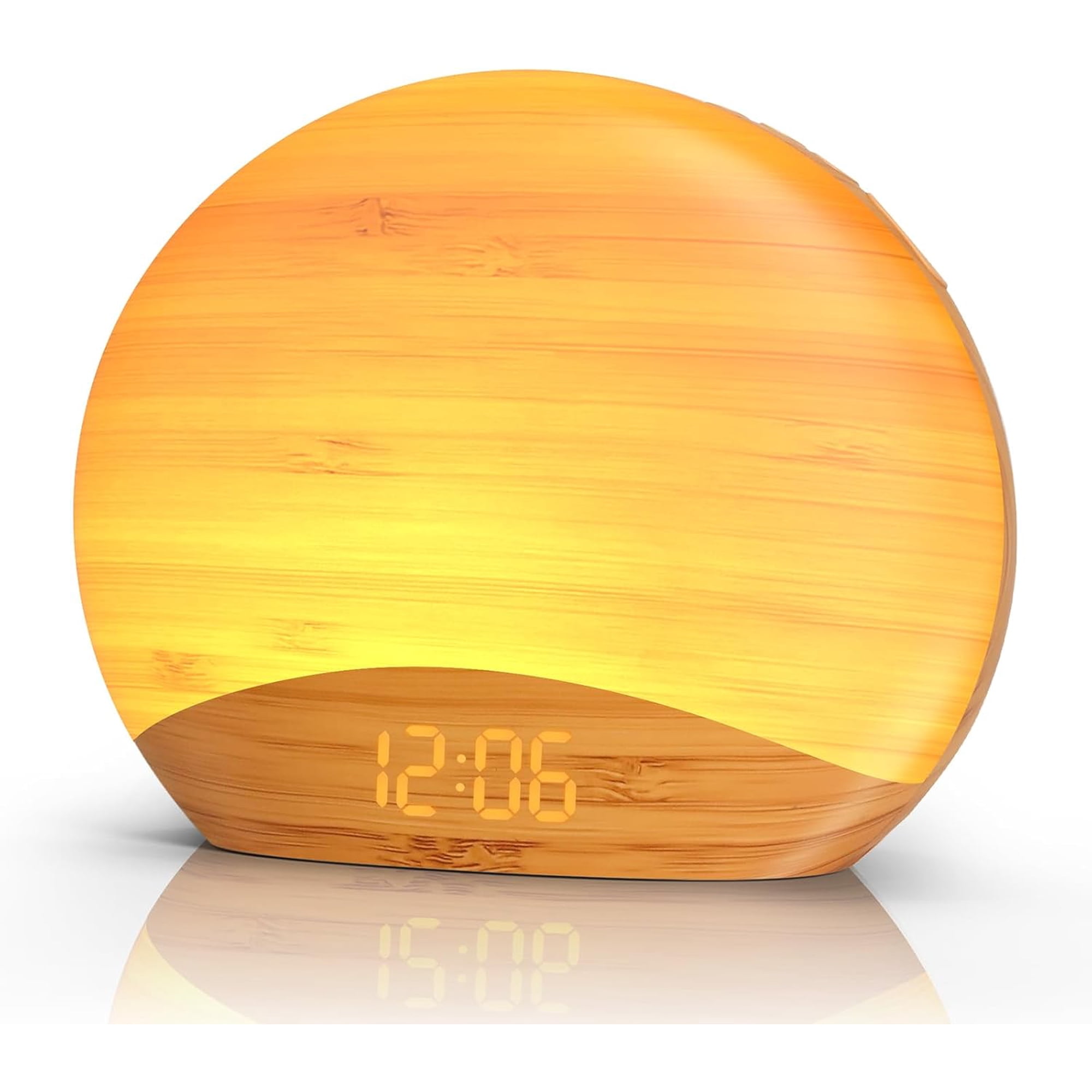 WYSHOP Natural Wood Grain Sunrise Alarm Clock, Sound Machine & Night Light WYSHOP Natural Wood Grain Sunrise Alarm Clock, Sound Machine & Night Light - 176 f 18 a 5 19 a 0 45