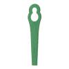 Cuchillas De Corte 100 cuchillas de corte de plástico para repuesto de desbrozadora de césped (verde)