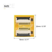 Uxcell FFC FPC Extension Board PCB Extend Connector 8 Pin 1.0mm Pitch Single Side 5 Pack