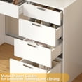 thumbnail image 6 of SUGIFT Modern Vanity Table Vanity Desk with 5 Drawers, White, 6 of 7