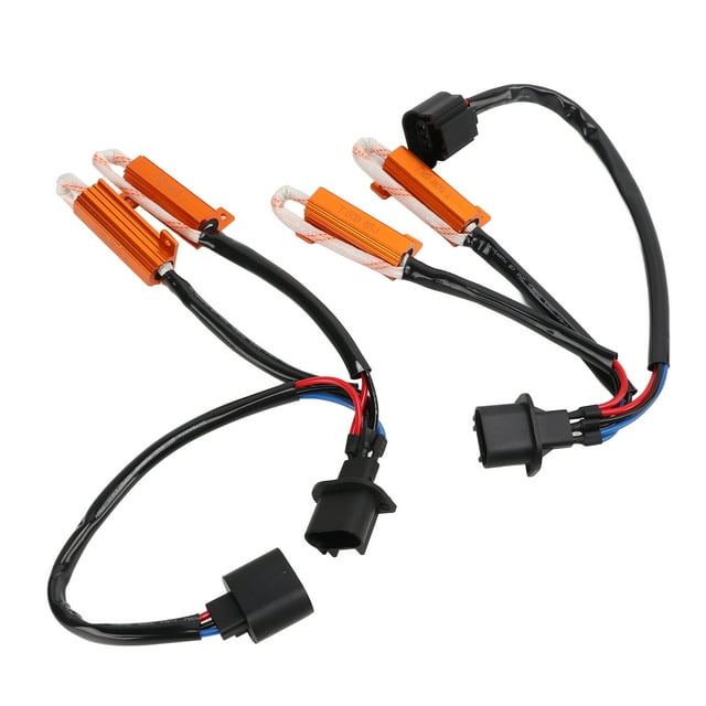 Resistencias de carga LED H13 de 50 W y 8 Ω Resistencia de carga de luz LED portátil para decodificación de lámparas LED y eliminación de fallas