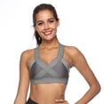 thumbnail image 3 of Ludlz Women Padded Strappy Sports Bra Yoga Tops Activewear Workout Clothes Quick Dry Sports Gym Crop Top, 3 of 6