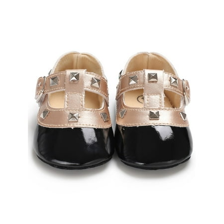 

Pudcoco Baby Girls Bow Princess Shoes Anti-Slip Soft Sole Crib Sneaker Prewalker