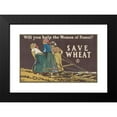 thumbnail image 2 of Edward Penfield 14x10 Black Modern Framed Museum Art Print Titled - Will You Help the Women of France, Save Wheat (1918), 2 of 5
