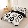 thumbnail image 3 of Castle Fairy Leopard Print Billiards Duvet Cover King, Sport Theme King Bedding, Brown Black,Black Reversible,3 Pieces,1 Duvet Cover and 2 Pillowcases, 3 of 6