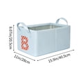 thumbnail image 3 of Fiudx Cesta para Guardar Ropa, Organizador de Juguetes de Gran Capacidad, Diseño Plegable, Almacenamiento Decorativo Moderno, Asas Prácticas, Organizador para Oficina En Casa, Tamaño 40,5 X 28 X 20,5, 3 of 6