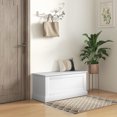 thumbnail image 2 of HOMCOM Coffre de Rangement Moderne, Boîte en Bois pour Salon, 39,4 Pouces, Blanc, 2 of 10