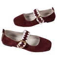 thumbnail image 3 of oqasdz Womens Casual Shoes Ballerina Slip On Shoes Non Slip Trainers Comfortable Breathable Sporty Flat Shoes Comfort Shoes Outdoor Summer, 3 of 7