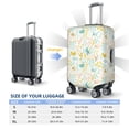 thumbnail image 4 of Disketp Funny Chicken Elastic Travel Luggage Cover Travel Suitcase Protective Cover For Trunk Case Apply To 18''-32'' Suitcase Cover-Small, 4 of 7