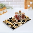 thumbnail image 5 of Bath Accessories Sets Single Print Decorative Tray With Handle For Home Bathroom Bedroom Moons Stars Checkered Squares, 5 of 7