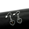 thumbnail image 3 of Uloveido Charm Fatih of a Mustard Seed Heart Pendant Earrings for Women, Stainless Steel Hook Earrings Dangle for Y582 (Heart), 3 of 8