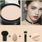 Cushion Foundation Cream, Concealer Moisturizing Repair, Long-Lasting Lightweight Makeup Base with Even Powder Distribution, Skin-Friendly Non-Sticky formula, Convenient Portable Size