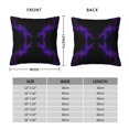 thumbnail image 3 of Black Purple Abstract Printed Decorative Square Throw Pillow Cover 12"x12", 3 of 7