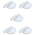 thumbnail image 1 of 5X Gancho Unico Colgadores de Pared para Uso de Armarios del Hogar de Plastico Blanco de 7 cm de Diametro con Ventosa, 1 of 9