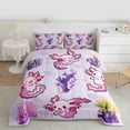 thumbnail image 2 of Manfei Kawaii Axolotl Full Size Comforter Sets 3-Piece for Teens Kids,Cartoon Animal Bedding Comforter Set,Cute Marine Salamander Lightweight Bedding Sets,Lightweight Room Decor,Reversible, 2 of 8