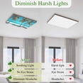 thumbnail image 5 of Ocean Beach Magnetic Fluorescent Light Covers for Ceiling Lights 2x4 Feet, Summer Coconut Coastal Sea Landscape Office Classroom Kitchen Drop Ceiling Light Covers Lighting Filters Shade Panel 4 Packs, 5 of 9