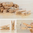 thumbnail image 3 of Desiderio 200M Cordel de Yute Natural + 200 Piezas Clips de Fotos de Madera Mini Pinzas de Madera Pinzas para Ropa Pinzas para Manualidades para Jardinería Artes Manualidades Papel Foto Manualidades, 3 of 5