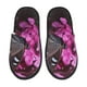 thumbnail image 1 of Fotbe Pink Blossoms Butterfly Pantuflas Peludas para Mujer con Estampado, Zapatillas de Peluche, Zapatos de Invierno para Casa, Uso Interior y Exterior-Large, 1 of 8