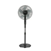 Better Homes & Gardens 16" 12-Speed Pedestal Fan and Remote, BHS23619315319R, New, Black