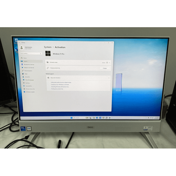Pre-Owned Dell-All in One Desktop-Computer 24 inch Touchscreen FHD IPS Display -Intel Core 7 150U Beat i7-1355U- 32GB RAM -1TB PCIe SSD -Windows 11 Pro Office 365 One Year -Wired Keyboard Mouse Set -Business