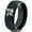 Black Dome Tungsten, variant on Tungsten Floating Air Soap Bubbles Band Ring 8mm Men Women Comfort Fit Black Dome Polished