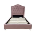 thumbnail image 4 of Reggie Pink Fabric Twin Bed, 4 of 6