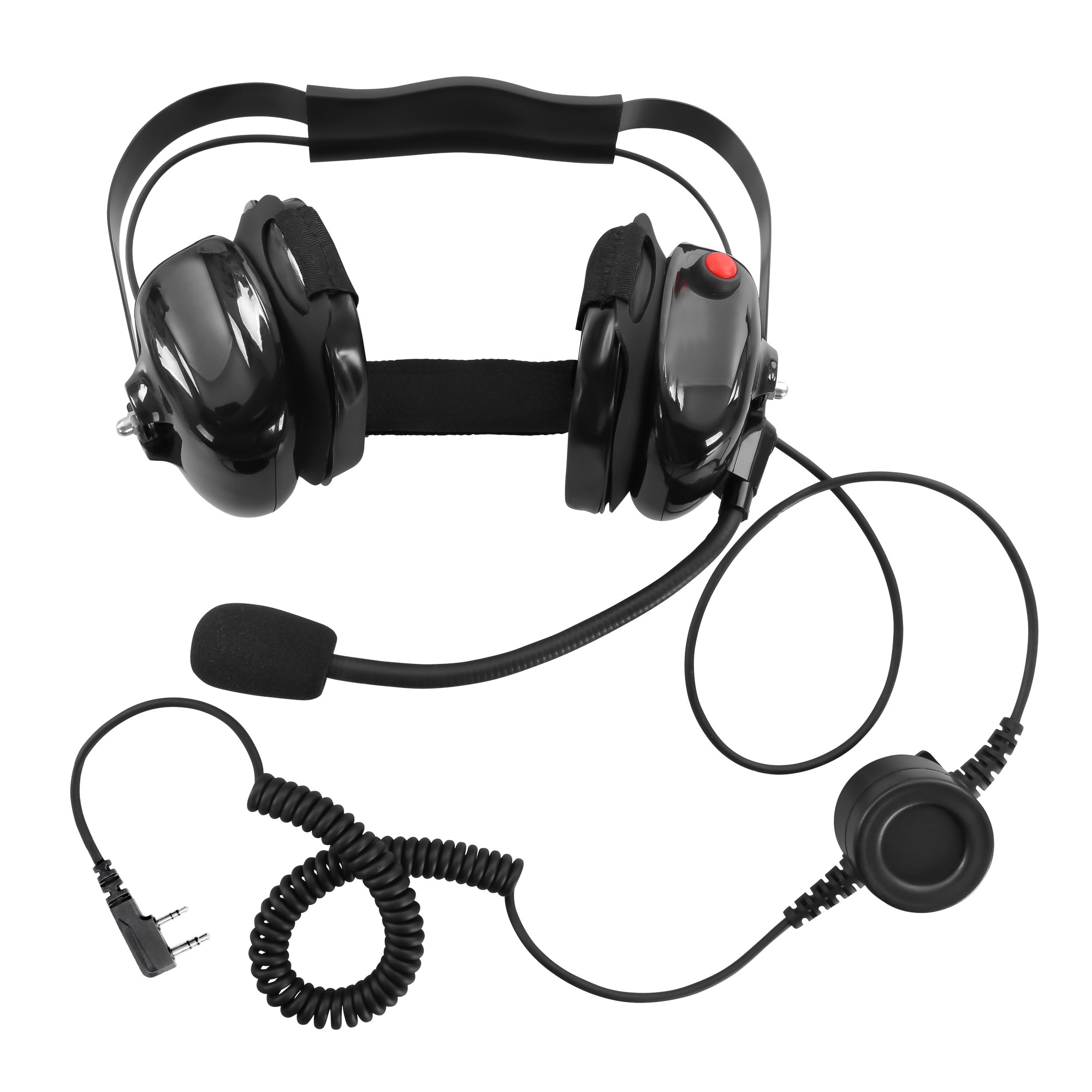 noise cancelling 2 way radio headset