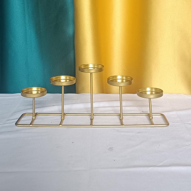 Candelero Estante Geométrico Macarena Exhibición Adorno retro candeliere de escritorio Hierro forjado Decoración para hogar Regalos Porta vela
