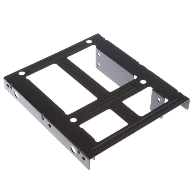 Soporte de Montaje de SSD a HDD con Tornillos instalar dos Soportes SSD de 2,5 pulgadas 3.5 pulgadas-Negro shamjiam Soporte de montaje de SSD a HDD