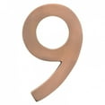 thumbnail image 2 of Architectural Mailboxes 3585AC-9 Solid Cast Brass 5 in. Antique Copper Floating House Number 9, 2 of 5