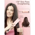 thumbnail image 2 of Berlaney 2-in-1 Hair Straightener and Curler, 1.65-Inch Wide Flat Iron with 12 Heat Settings, LCD Display and Dual Voltage, Pink, 2 of 6