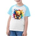 thumbnail image 4 of RXIRUCGD 2025 Vêtements d'Été pour Enfants Tout-Petits Garçons Filles Mode Mignon Col Rond Imprimé Manches Courtes Haut, 4 of 7