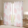 thumbnail image 2 of Manfei Tree Leaves Curtains Pack of 2 (42x84 Each) for Boys Girls,Brown White Curtains Blackout,Botanical Plants Bedroom Curtains,Luxury Bedroom Decor, 2 of 6