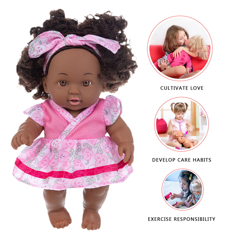 Expanding Specialty enclosure Alloet Reborn Black Baby Doll Vinyl Toddler with Big Eyes Realistic Baby  Toy Kids Gift - Walmart.com