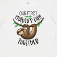 thumbnail image 4 of Inktastic Our 1st Mother's Day Together Cute Mom and Baby Sloth Boys or Girls Baby T-Shirt, 4 of 5