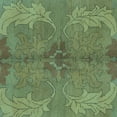 thumbnail image 1 of Ahgly Company Indoor Square Abstract Light Blue Modern Area Rugs, 3' Square, 1 of 4