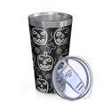thumbnail image 2 of 16oz Tumblers Halloween Doodle Pumpkin Pattern Stainless Steel Vacuum Insulated Double Wall Travel Tumbler Cups Mug with Lid and Straw,Cleaning Brush for Coffee,Tea, 2 of 4