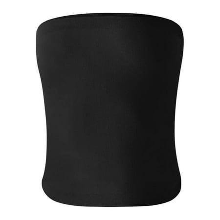 QYZEU Women s Clothes Strapless Top Casual Solid Color Bra Wrapping Slim Fit Outerwear Sleeveless Tank Top Casual Lightweight Shirts Black S
