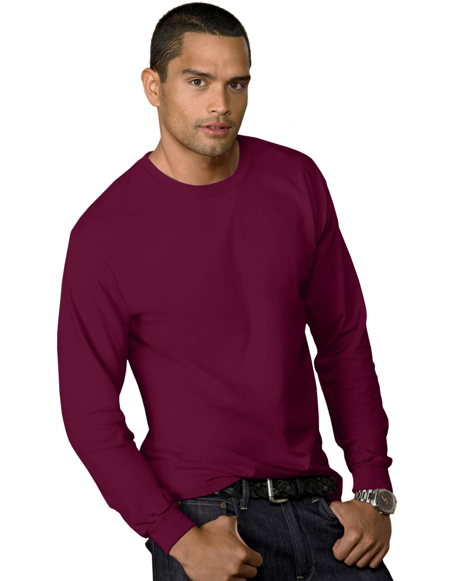 Hanes - Hanes Men`s 5.2 oz COMFORTSOFT HEAVYWEIGHT T-Shirt, 5286, Adult ...