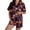 Z186-Dark Purple, variant on FUZHIQ Halloween 2 Pc Pajamas for Women Active Fit Tee and Shorts Breathable Loungewear for Spring Summer Fall Winter