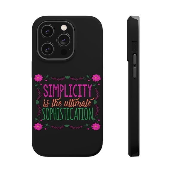 DistinctInk Tough Case for Apple iPhone 15 PRO (6.1" Screen), Compatible with MagSafe Charging - Simplicity Ultimate Sophistication