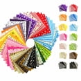 thumbnail image 2 of 50-Pack Precut Fabric Squares with 100% Cotton Material and Assorted Prints, 8X8 Inches, Mixed Colors and Patterns for Quilting and Sewing, 2 of 5
