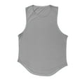thumbnail image 3 of Yindaity Men's Tank Undershirts - Men's Sleeveless Tank Top - Men's Cotton Tank Undershirts Workout Tank Tops for Men (Grey,L), 3 of 5