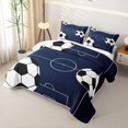 thumbnail image 3 of Erosebridal Football Games Twin Quilt Set For Kids,Boys Sports Theme Twin Coverlet Set,2-Piece, 3 of 7